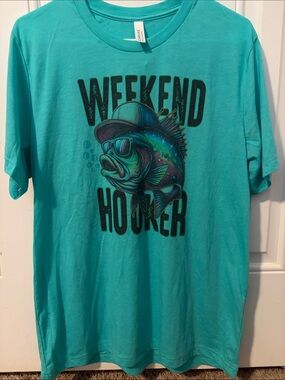 Bella Canvas Teal Graphic Crewneck Tee